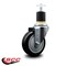 Service Caster 4'' Black Poly Wheel Swivel 1-7/8'' Expanding Stem Caster SCC-EX20S414-PPUB-BLK-178 - alternate 2